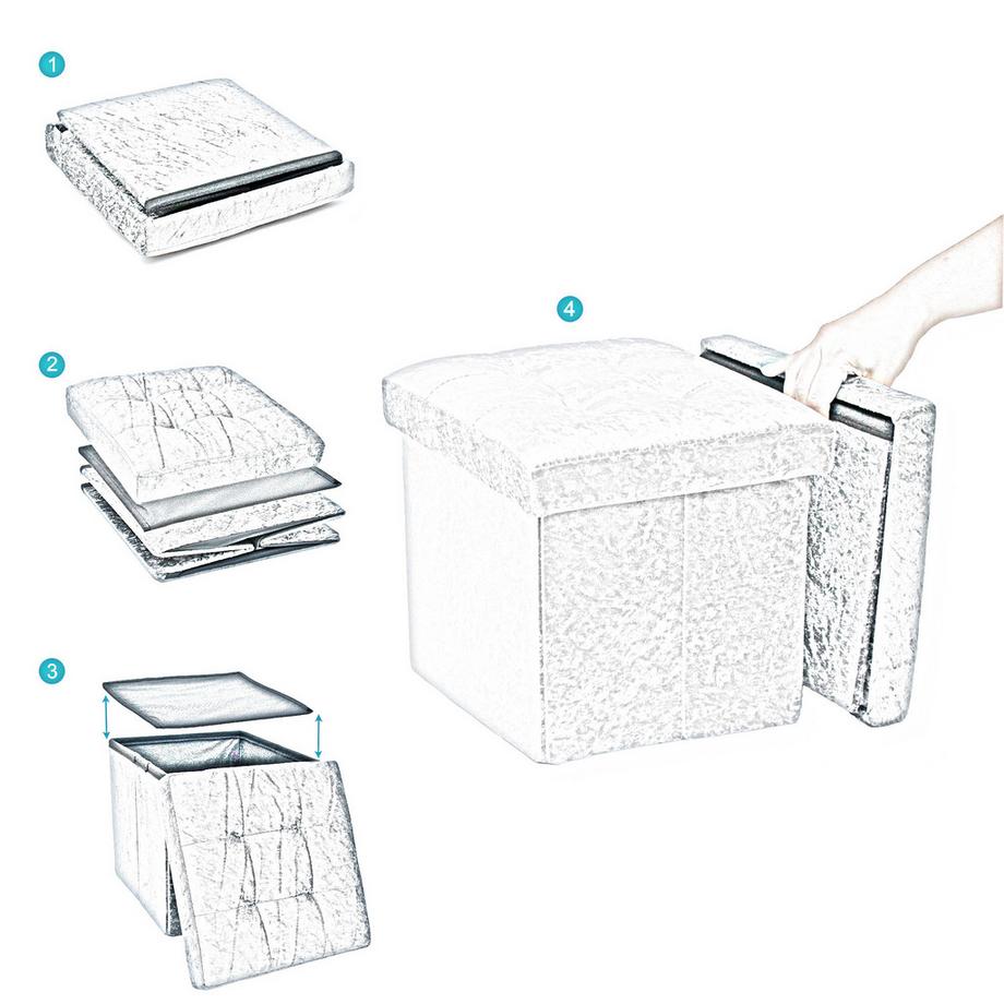 Intirilife Pouf Pliable  