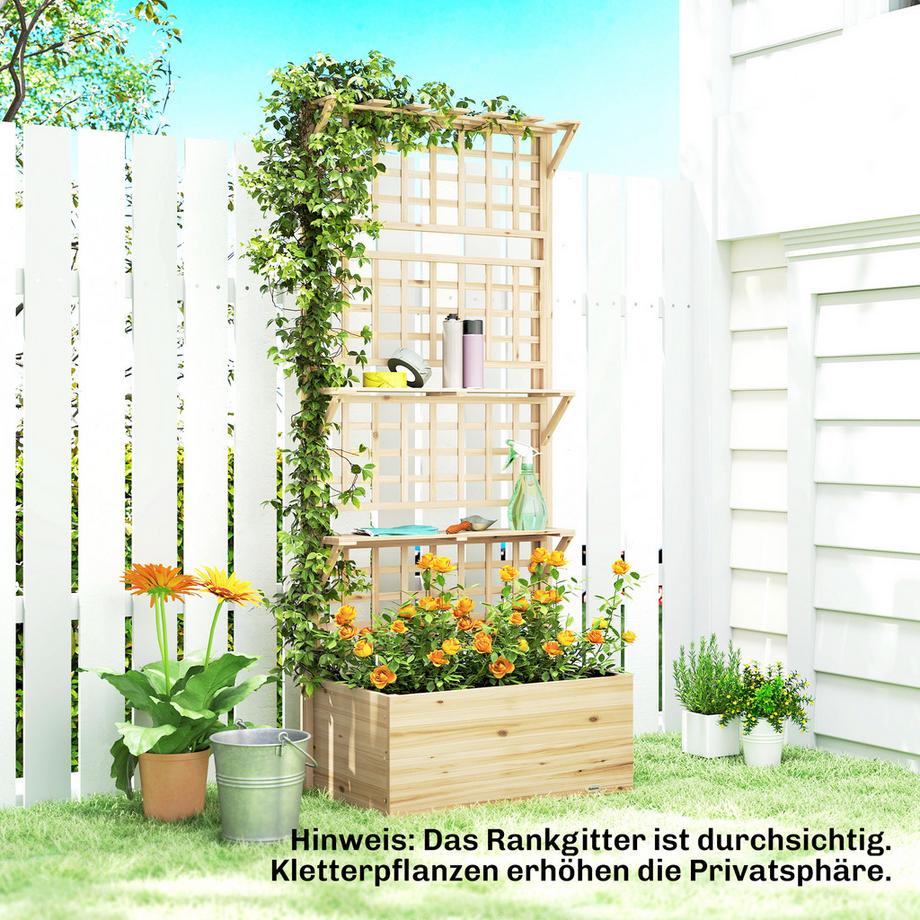 Outsunny Hochbeet mit Spalier  