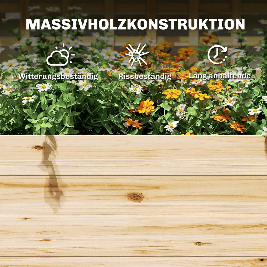 Outsunny Hochbeet mit Spalier  