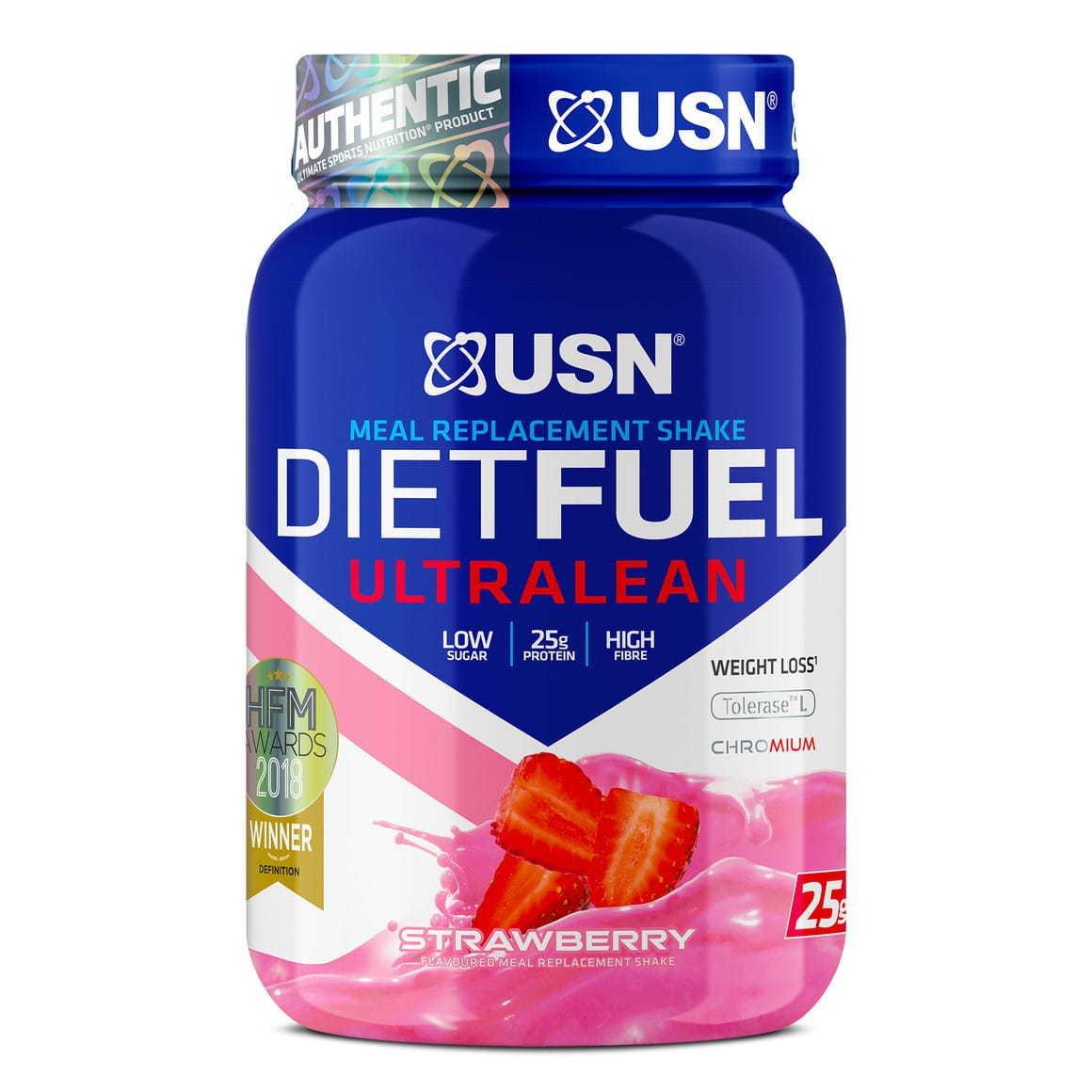Image of Ultimate Sports Nutrition Diet Fuel Strawberry 1000g - 1000 g