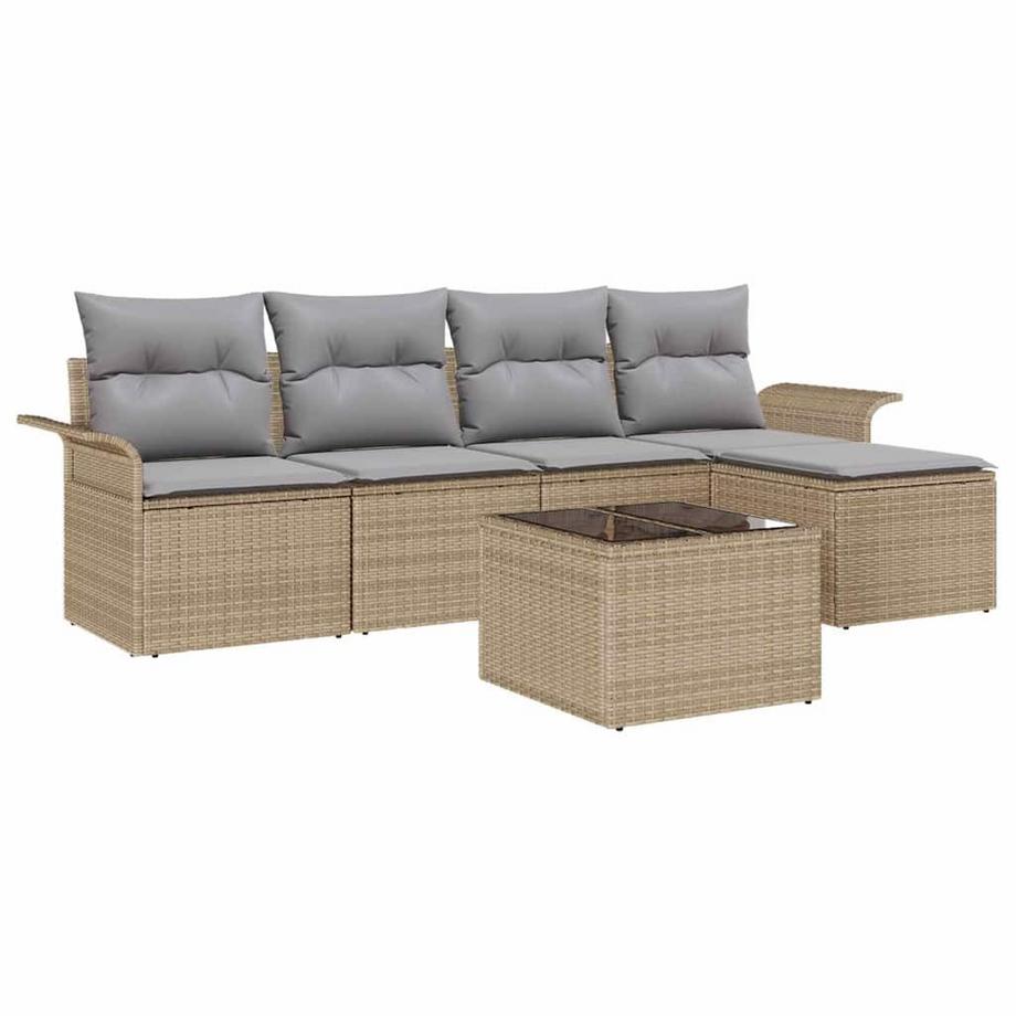 Sofa d'extérieur moderne poly rattan
