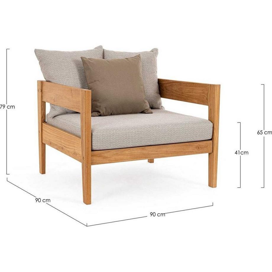 mutoni Gartensessel Kobo natur  