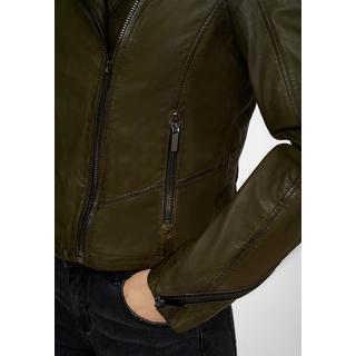 RICANO  Veste en cuir  Maria, style motard en cuir nappa premium 