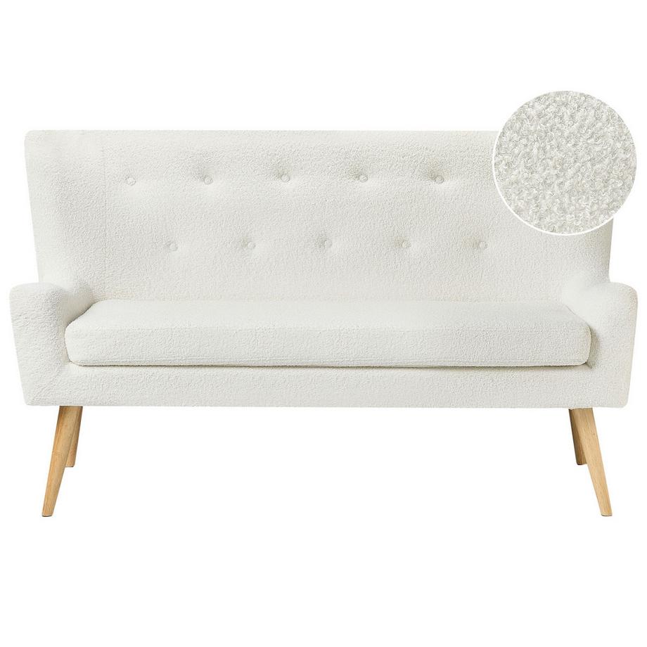 Beliani Divano 2 posti en Bouclé Retrò SKIBBY  