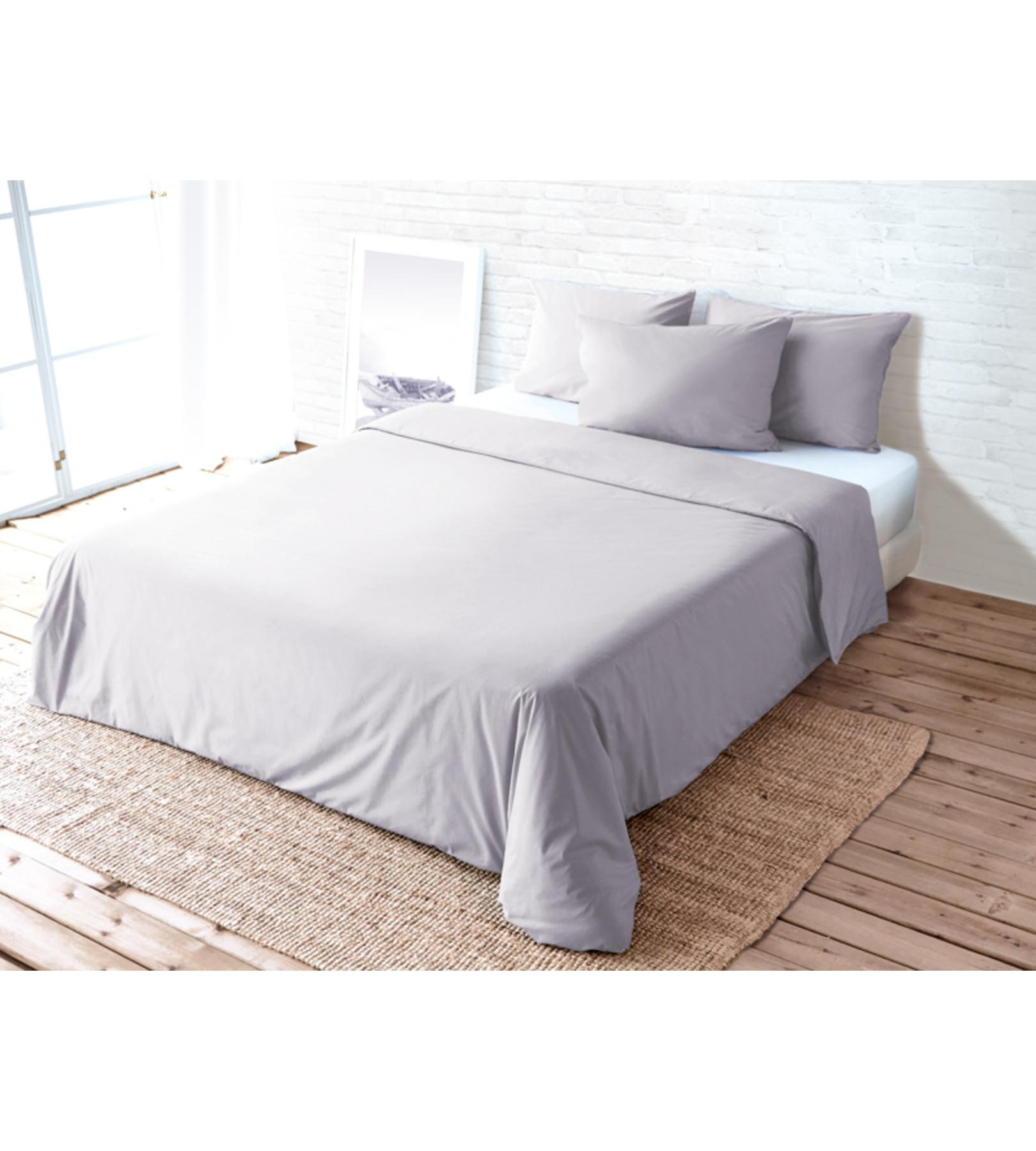 Living Home Uni Perkal Taie de duvet  