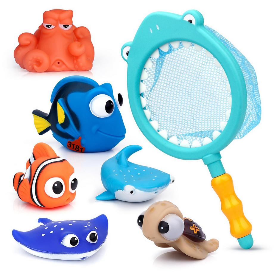 Swim Babies Bath Time Fish Toy Happy Underwater Story Wasserspray Spray