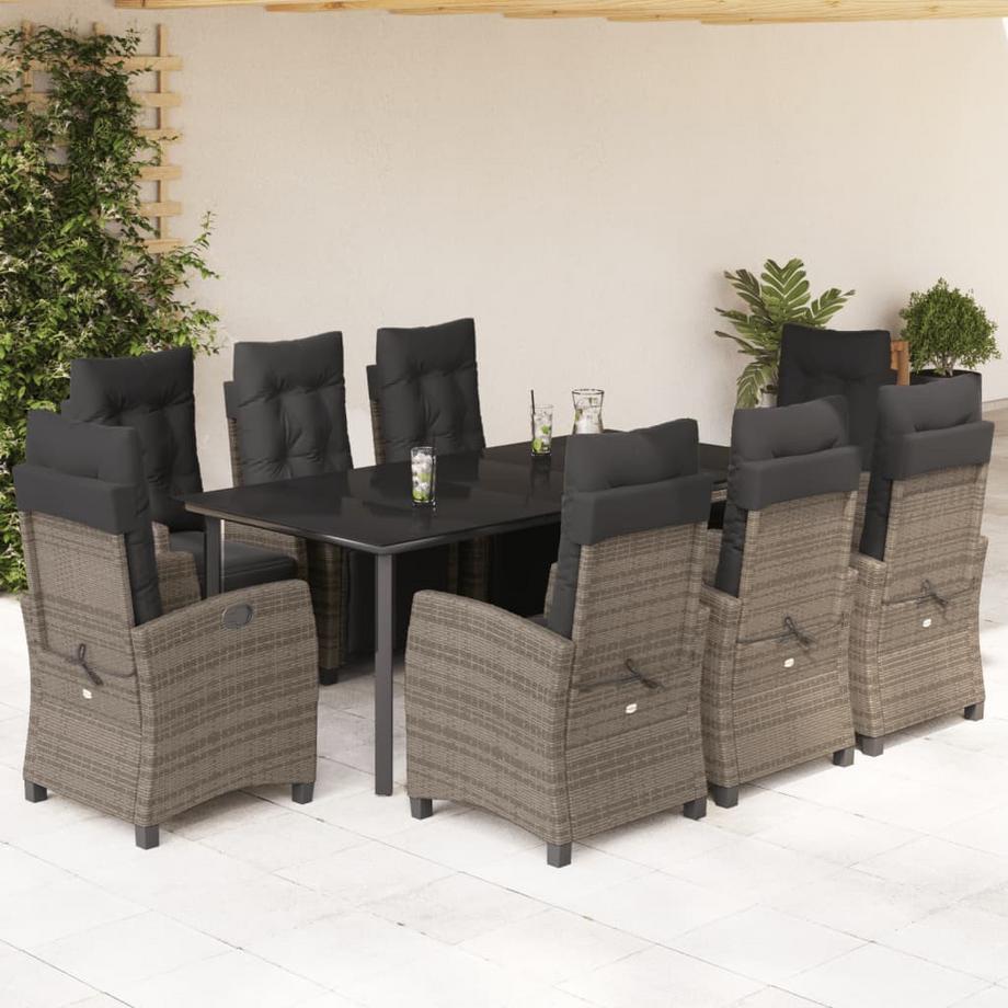 VidaXL set da pranzo da giardino Polirattan  