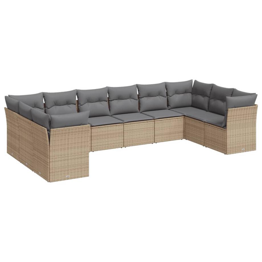 set divano da giardino Polirattan