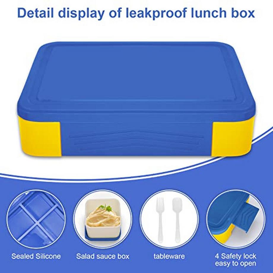 Alopini Auslaufsichere Lunchbox für Kinder, Brotdose, Snackbox, perfekt für Schule, Kindergarten & Ausflüge  