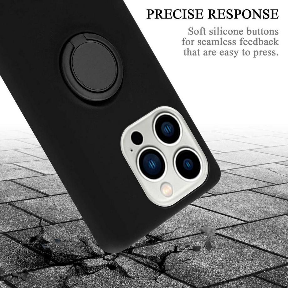 Cadorabo  Hülle für Apple iPhone 14 PRO MAX TPU Silikon mit Ring Liquid 