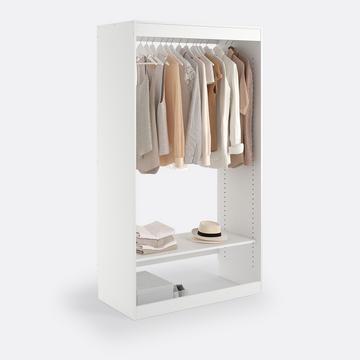 Ankleidemodul Build mit Kleiderstange und 1 Boden