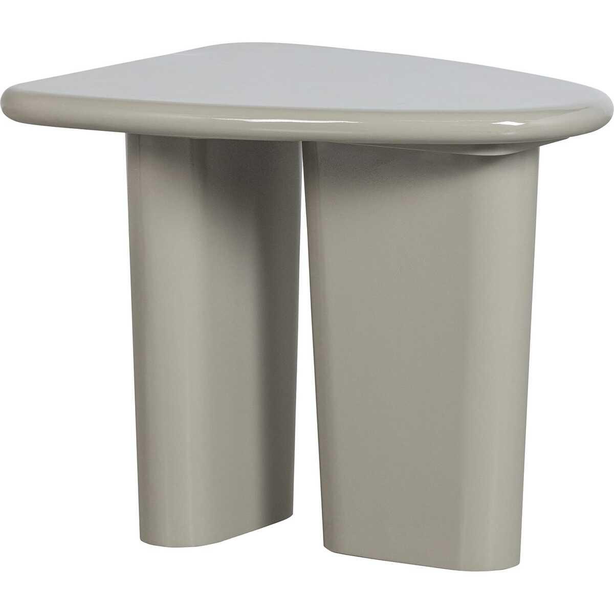 mutoni Table d&#039;appoint Beach bois de manguier Clay 64x51  