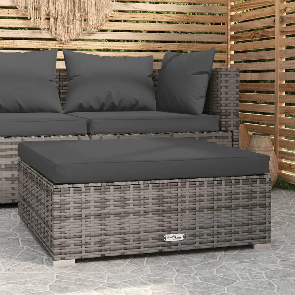 VidaXL Garten fußhocker poly-rattan  