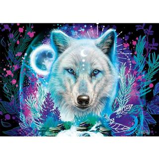 Schmidt  Puzzle Neon Arktis Wolf (1000Teile) 