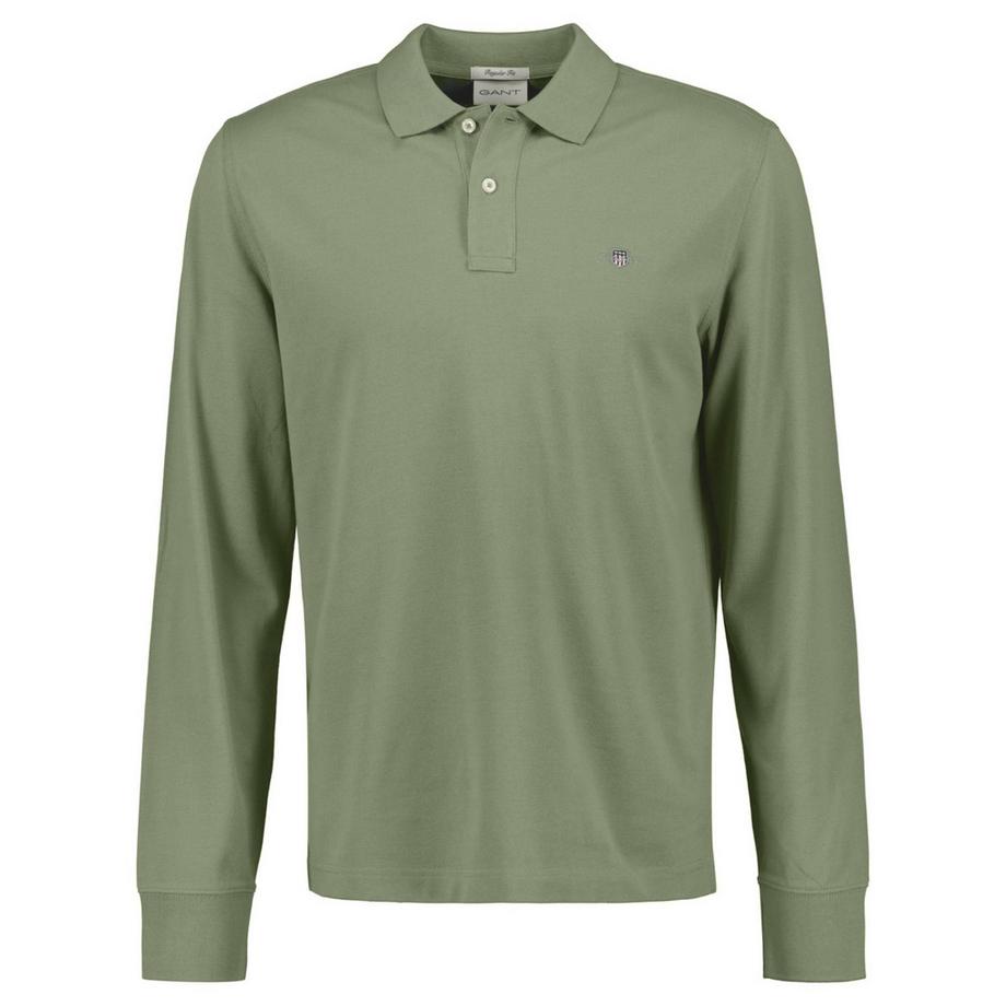 GANT Shield Regular Fit Longsleeve Pique Rugger Polo  