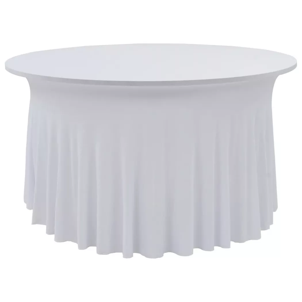 VidaXL - Nappe de table tissu, One Size, Blanc