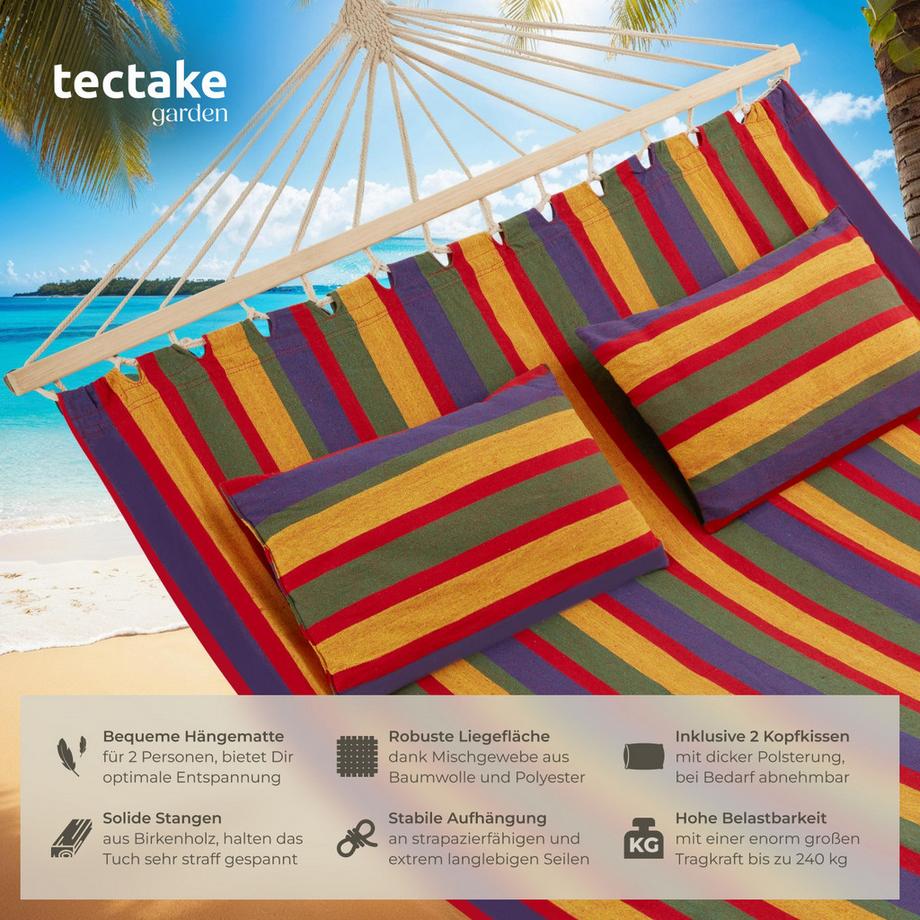 Tectake Amaca Eden con bastoni, per 2 persone  