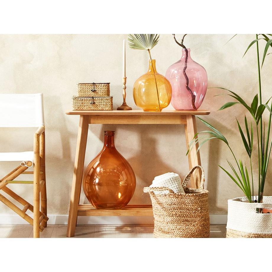 Beliani Vaso da fiori en Vetro Moderno ROTI  