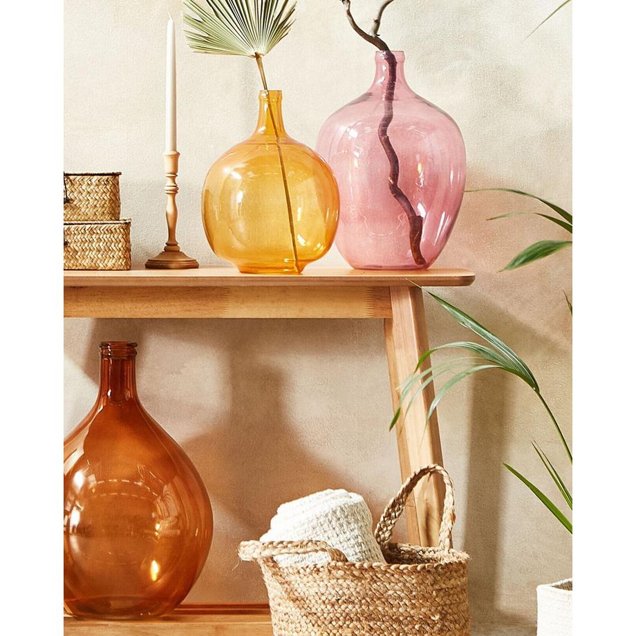 Beliani Vaso da fiori en Vetro Moderno ROTI  