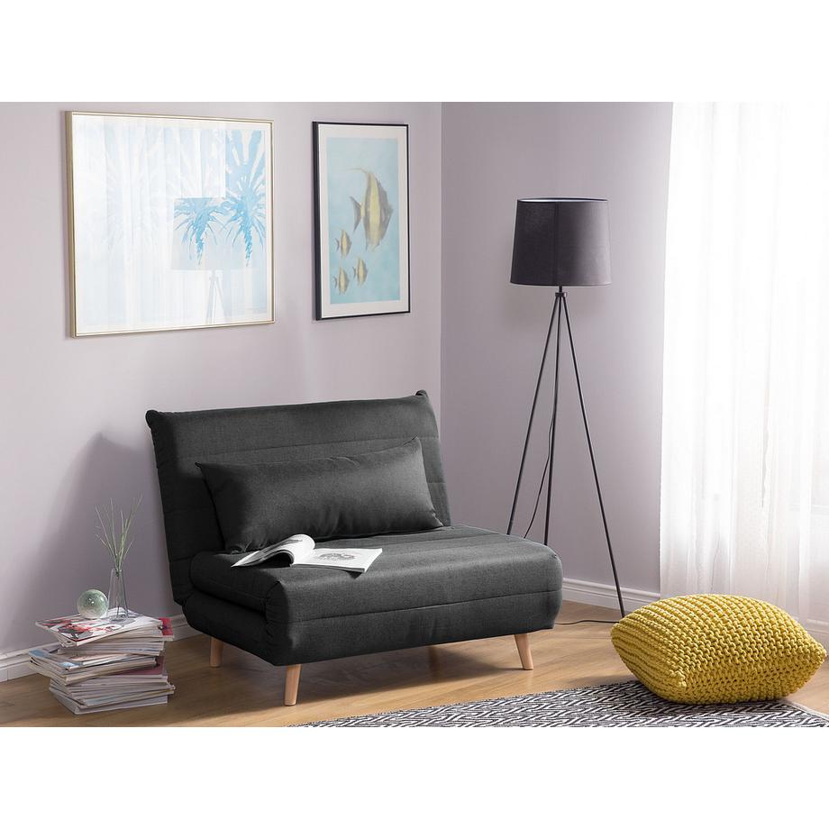 Beliani Schlafsofa aus Stoff Retro SETTEN  