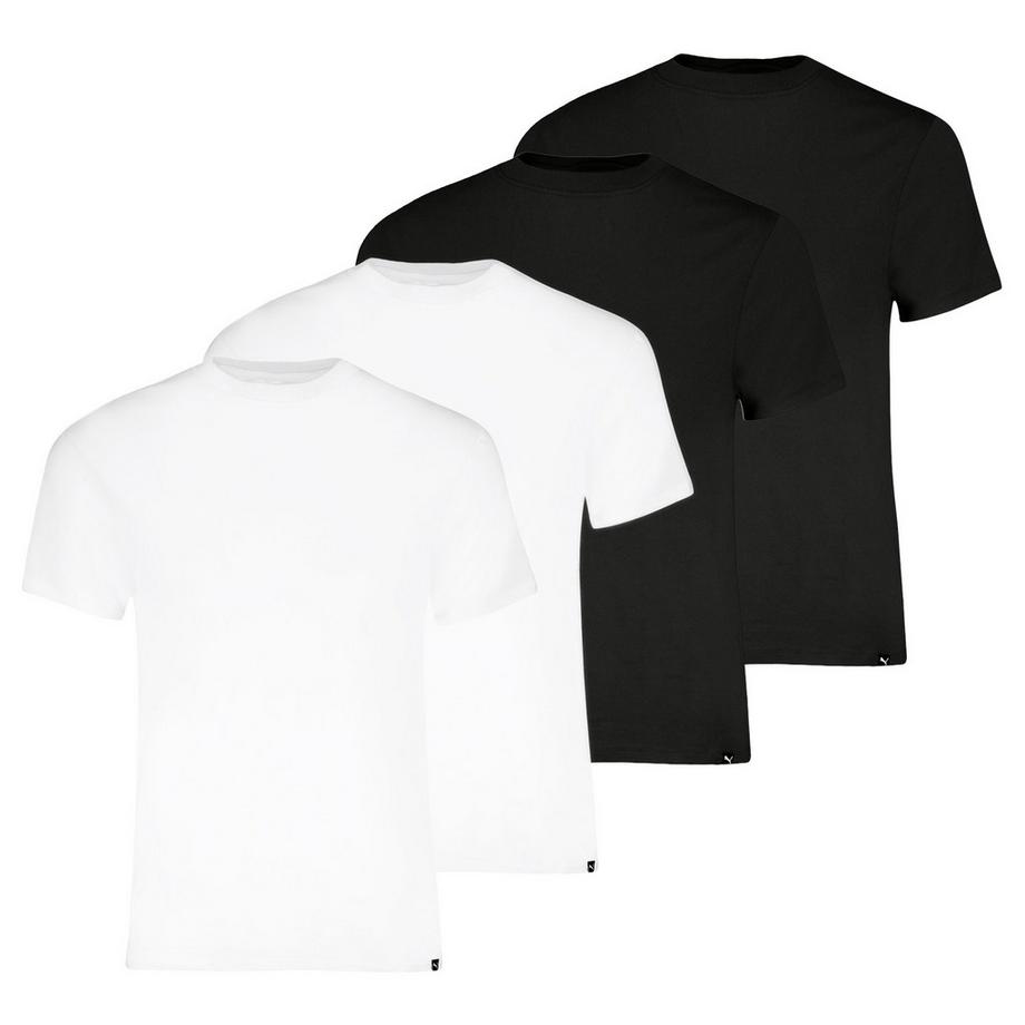 T-shirt  Pack de 4 Confortable à porter-Crew Neck Tee 4P