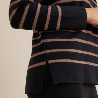 La Redoute Collections Pull Rayé Maille Fine Col Rond  