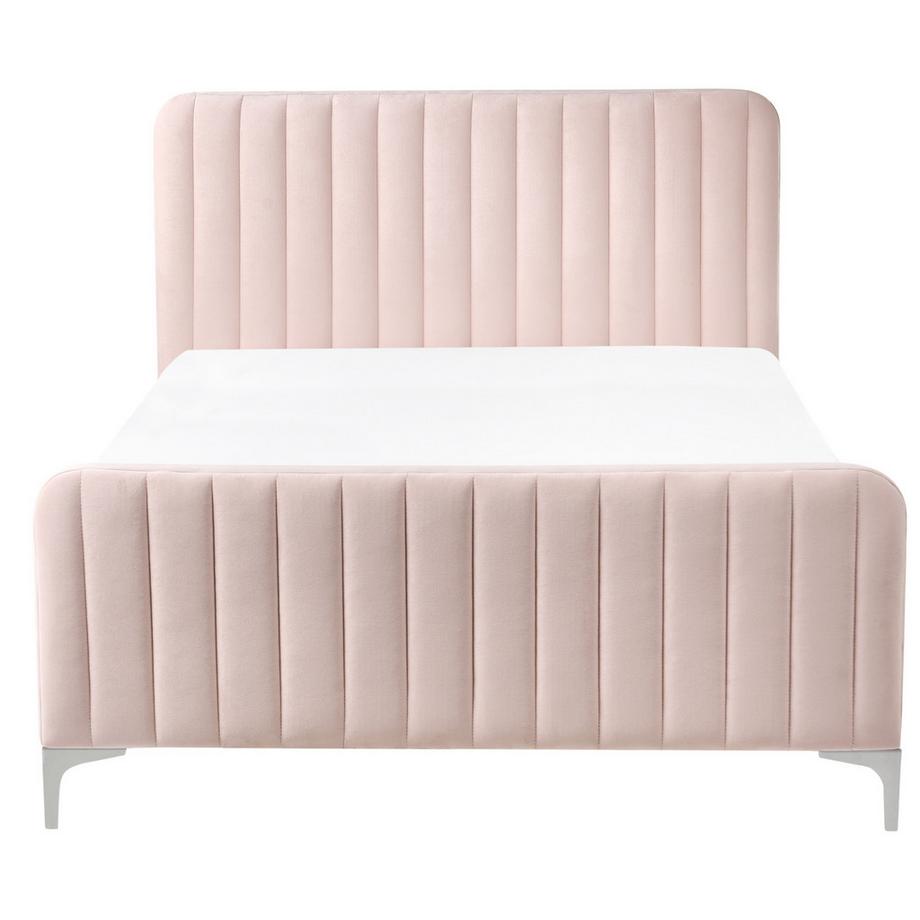 Beliani Letto en Velluto  LUNAN  