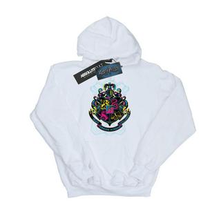 HARRY-POTTER  Sweat à capuche NEON HOGWARTS CREST 