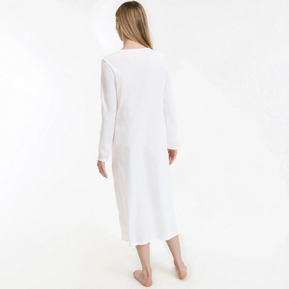 La Redoute Collections Nachthemd aus Baumwolle und Spitze  