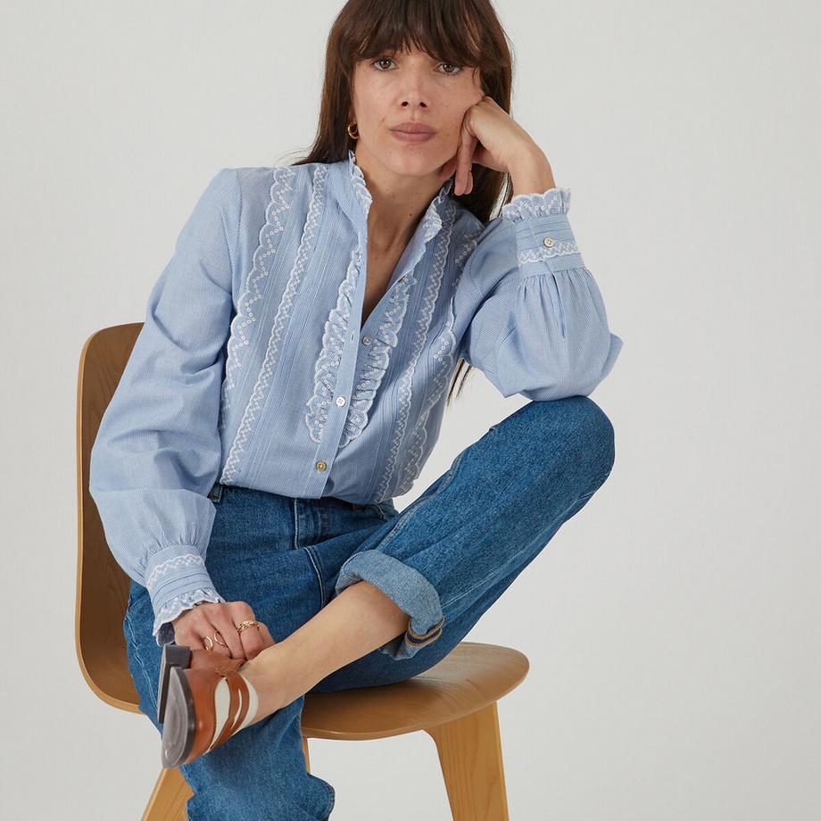 La Redoute Collections Eugenie Camicia a Righe Signature  