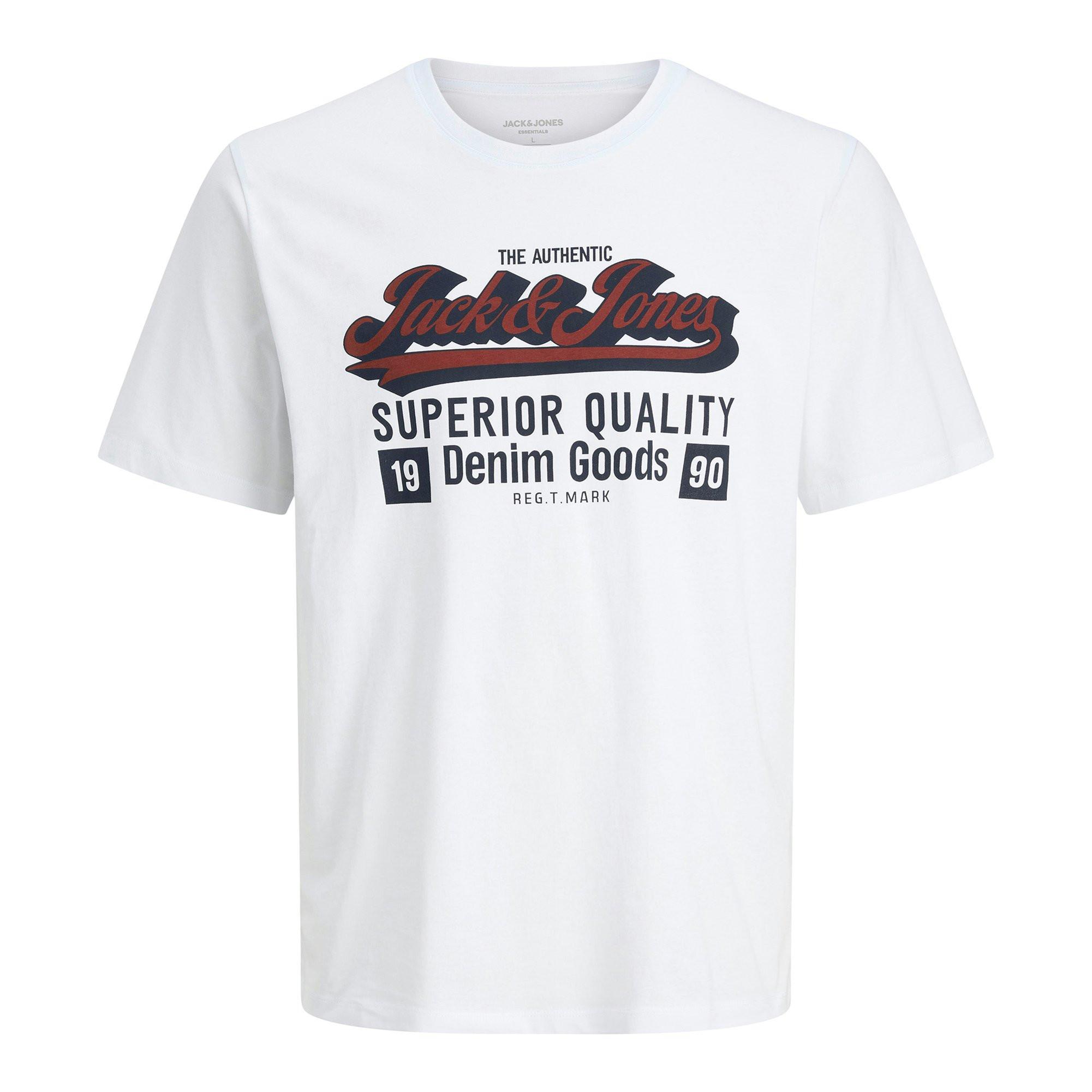 JACK & JONES JJELOGO TEE O-NECK 5PK T-shirt Confezione da 5 Vestibilità comoda  