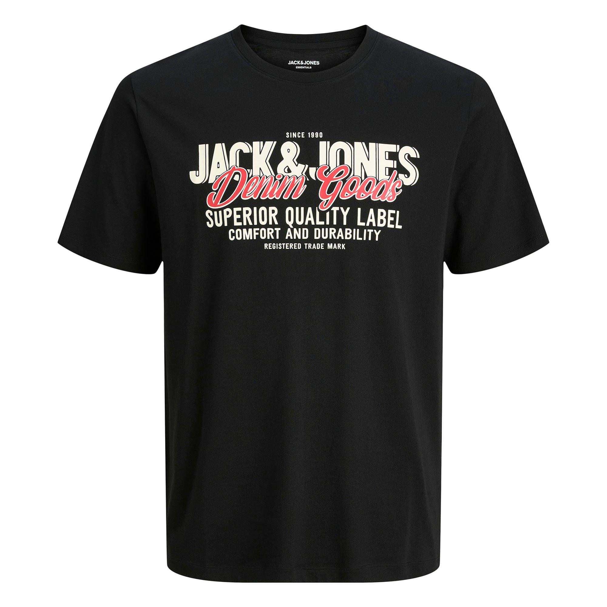JACK & JONES JJELOGO TEE O-NECK 5PK T-shirt Confezione da 5 Vestibilità comoda  
