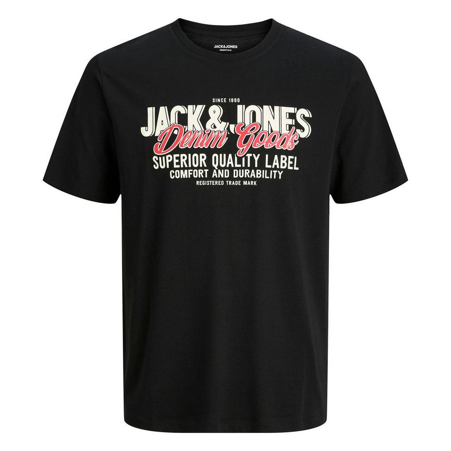 JACK & JONES  T-Shirt  5er Pack Bequem sitzend-JJELOGO TEE O-NECK 5PK 