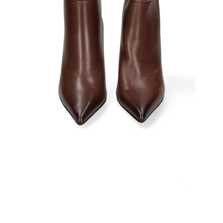 Marc Ellis Botte haute avec texture croco et boucle  