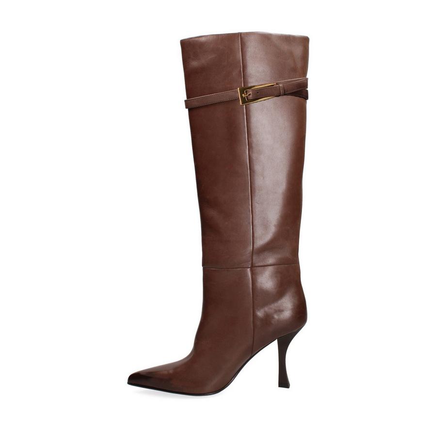Marc Ellis Botte haute avec texture croco et boucle  