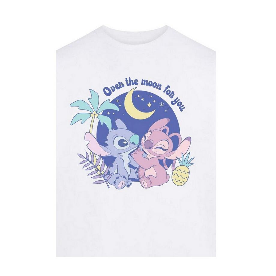 Lilo & Stitch  T-ShirtMotif Angel Motiftyle Imprimé Over The Moon For You 