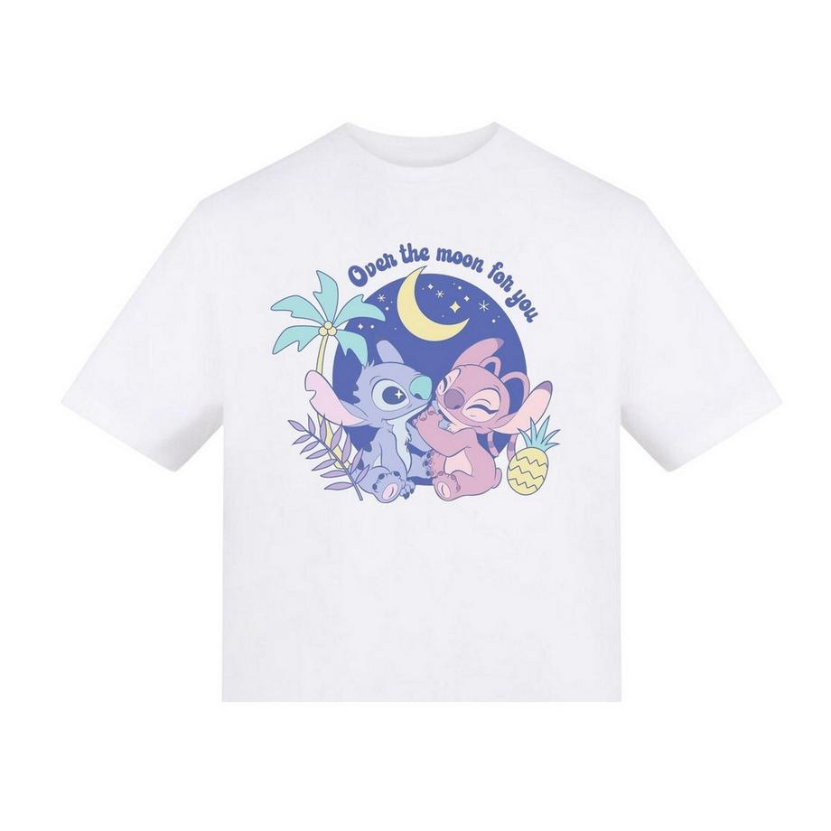 Lilo & Stitch  T-ShirtMotif Angel Motiftyle Imprimé Over The Moon For You 