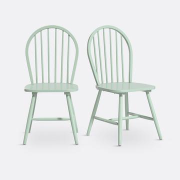 2er-Set Stühle WINDSOR mit Stablehne