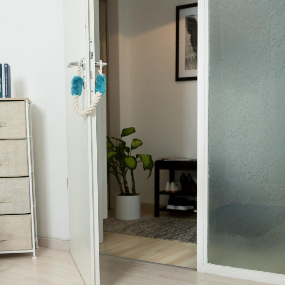 B2X Clip di protezione per cordino porta set da 2 blu  