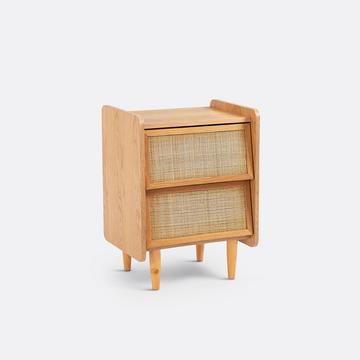 Chevet 2 tiroirs cannage