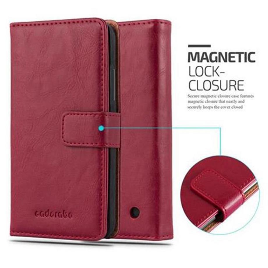 Cadorabo  Housse compatible avec Nokia Lumia 640 - Coque de protection avec fermeture magnétique, fonction de support et compartiment pour carte 
