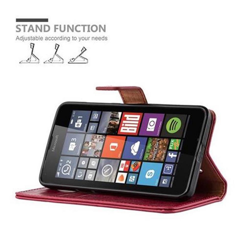Cadorabo  Housse compatible avec Nokia Lumia 640 - Coque de protection avec fermeture magnétique, fonction de support et compartiment pour carte 