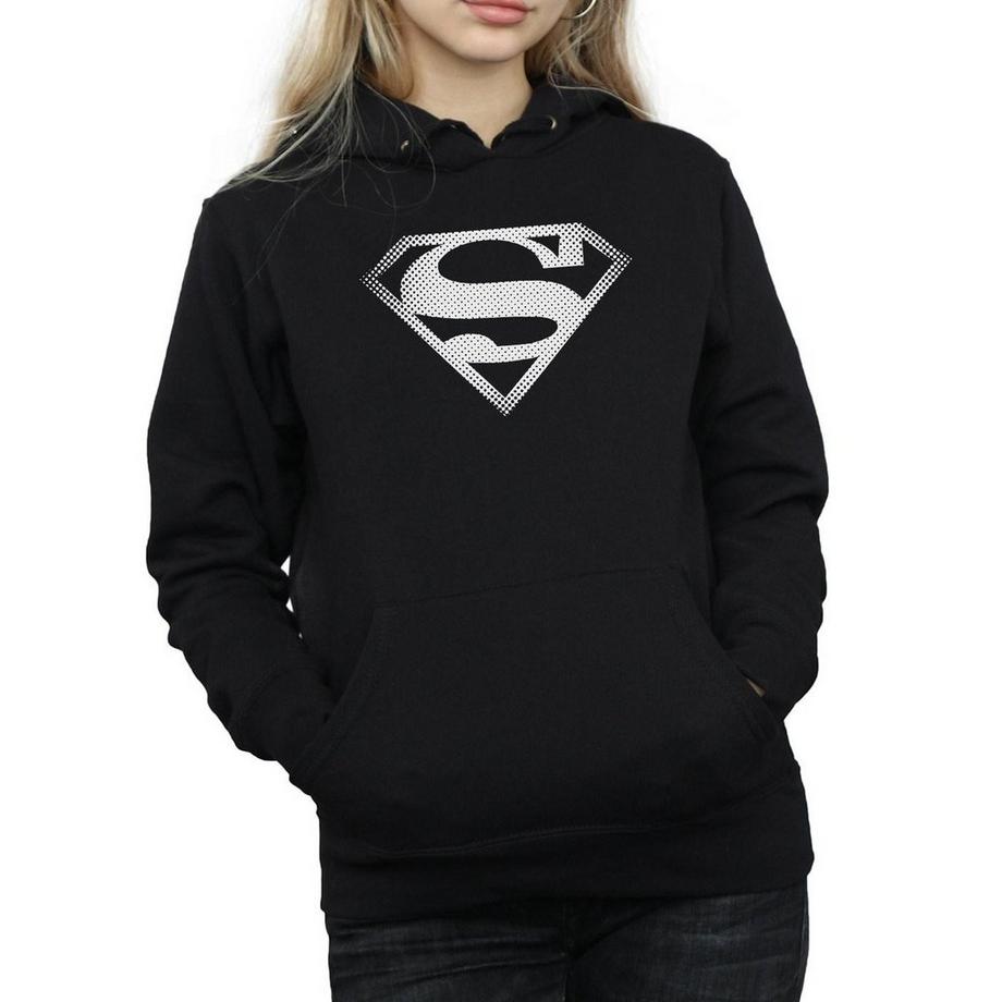 DC COMICS Superman Logo Felpa con Cappuccio  