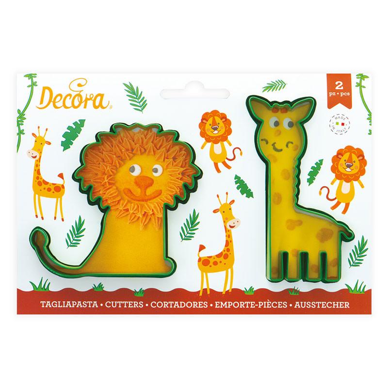 Decora Cookie Cutter Leone e Giraffa 2-Piece  