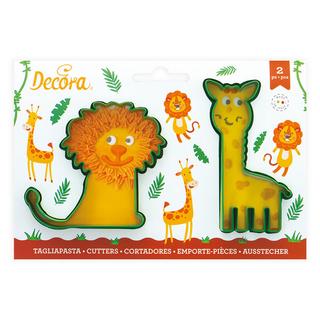 Decora Cookie Cutter Leone e Giraffa 2-Piece  