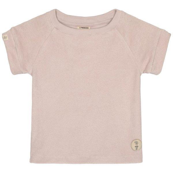 LÄSSIG  Terry Ftee Shirt          Cloud powder pink    98104 