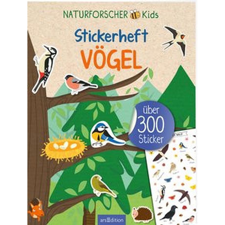ARS EDITION  Naturforscher-Kids - Stickerheft Vögel 