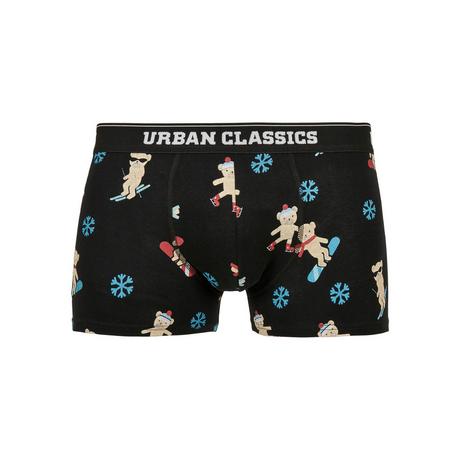 URBAN CLASSICS Organic Christmas Boxer Shorts Confezione da 3  