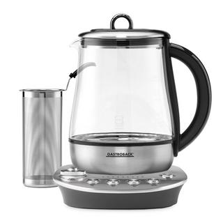 Gastroback Gastroback Design Tea Aroma Plus Teekocher 1,5 l 1400 W Schwarz, Silber  
