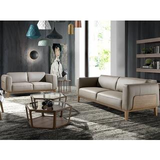 ANGEL CERDA 3-Sitzer-Sofa mit Lederbezug  